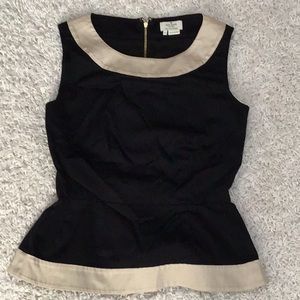 Kate Spade peplum top sleeveless